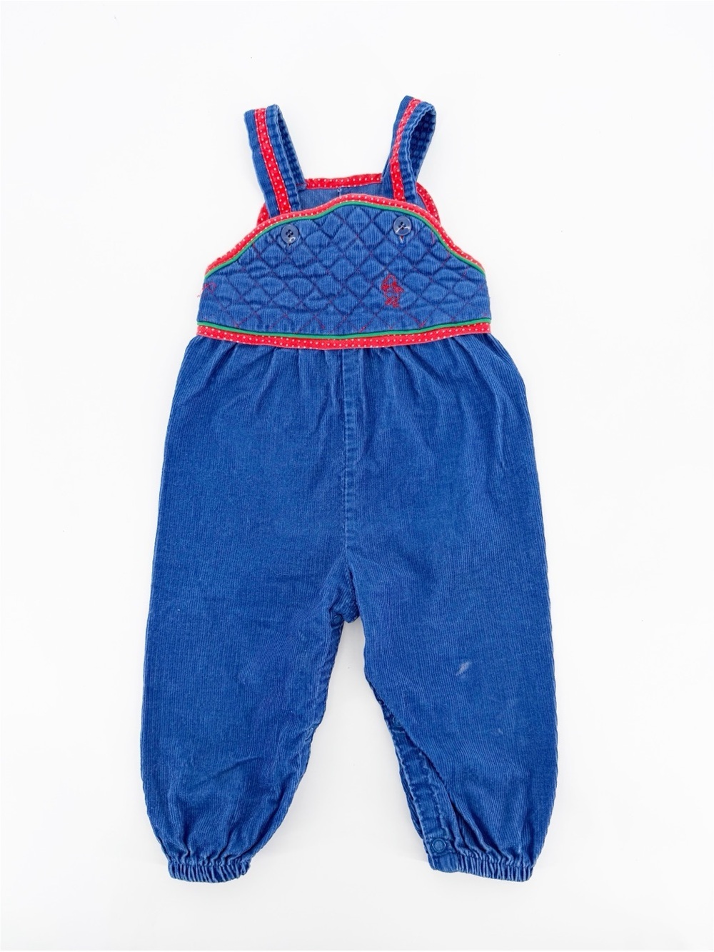 VINTAGE Pooh Corduroy Overalls Size 12 Months